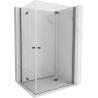 Mexen Mist-F Διπλή πτυσσόμενη καμπίνα ντους δεξιά 85 x 100 cm, διάφανη, gun metal