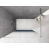 Mexen Kioto ścianka prysznicowa Walk-in 100 x 200 cm, ombre niebieska 8 mm, chrom - 800-100-101-01-46