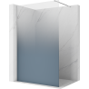 Mexen Kioto ścianka prysznicowa Walk-in 130 x 200 cm, ombre niebieska 8 mm, chrom - 800-130-101-01-46