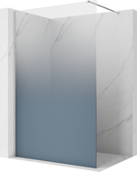 Mexen Kioto ścianka prysznicowa Walk-in 130 x 200 cm, ombre niebieska 8 mm, chrom - 800-130-101-01-46