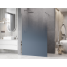 Mexen Kioto ścianka prysznicowa Walk-in 150 x 200 cm, ombre niebieska 8 mm, chrom - 800-150-101-01-46