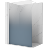 Mexen Kioto ścianka prysznicowa Walk-in 130 x 200 cm, ombre niebieska 8 mm, biała - 800-130-101-20-46