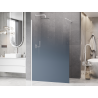 Mexen Kioto ścianka prysznicowa Walk-in 150 x 200 cm, ombre niebieska 8 mm, biała - 800-150-101-20-46