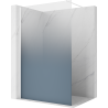 Mexen Kioto ścianka prysznicowa Walk-in 70 x 200 cm, ombre niebieska 8 mm, biała - 800-070-101-20-46