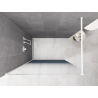 Mexen Kioto ścianka prysznicowa Walk-in 70 x 200 cm, ombre niebieska 8 mm, biała - 800-070-101-20-46