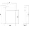 Mexen Elba torneira de lavatório alta, preta - 74110-70