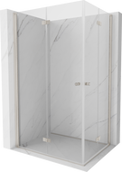 Mexen Mist-F Duo duschkabin hopfällbar vänster 95 x 70 cm, transparent, borstad nickel - 8A6-095L-070P-97-00