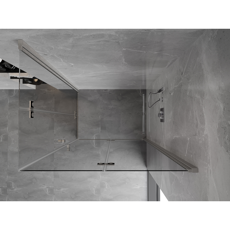Mexen Mist-F Διπλή πτυσσόμενη καμπίνα ντους δεξιά 85 x 120 cm, διάφανη,