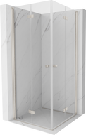 Mexen Mist-F Διπλή καμπίνα ντους αναδιπλούμενη 120 x 120 cm, διαφανής,
