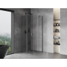 Mexen Mist cabina doccia pentagonale a battente 100 x 100 cm, trasparente, gun metal - 8A8-100-100-95-00