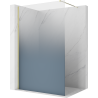 Mexen Kioto ścianka prysznicowa Walk-in 150 x 200 cm, ombre niebieska 8 mm, złota - 800-150-101-50-46