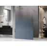 Mexen Kioto ścianka prysznicowa Walk-in 70 x 200 cm, ombre niebieska 8 mm, złota - 800-070-101-50-46