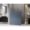 Mexen Kioto ścianka prysznicowa Walk-in 110 x 200 cm, ombre niebieska  8 mm, złota szczotkowana - 800-110-101-55-46