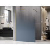 Mexen Kioto ścianka prysznicowa Walk-in 150 x 200 cm, ombre niebieska 8 mm, złota szczotkowana - 800-150-101-55-46