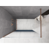Mexen Kioto ścianka prysznicowa Walk-in 70 x 200 cm, ombre niebieska 8 mm, miedź szczotkowana - 800-070-101-65-46