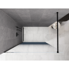 Mexen Kioto ścianka prysznicowa Walk-in 150 x 200 cm, ombre niebieska 8 mm, czarna - 800-150-101-70-46