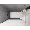 Mexen Kioto ścianka prysznicowa Walk-in 80 x 200 cm, ombre niebieska 8 mm, czarna - 800-080-101-70-46