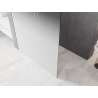 Mexen Kioto τοίχος ντους Walk-in 100 x 200 cm, λευκό ομπρέ 8 mm, λευκό - 800-100-101-20-86