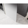 Mexen Kioto paroi de douche Walk-in 110 x 200 cm, ombrée blanche 8 mm, or brossé - 800-110-101-55-86