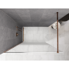 Mexen Kioto paroi de douche Walk-in 80 x 200 cm, ombre blanche 8 mm, or rose - 800-080-101-60-86