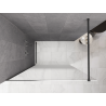 Mexen Kioto paroi de douche Walk-in 70 x 200 cm, ombre blanche 8 mm, gris canon brossé - 800-070-101-66-86
