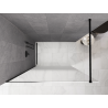 Mexen Kioto Duschvägg Walk-in 80 x 200 cm, vit ombre 8 mm, svart - 800-080-101-70-86