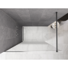 Mexen Kioto Πάνελ Ντους Walk-in 140 x 200 cm, λευκό ombre 8 mm, gun metal - 800-140-101-95-86