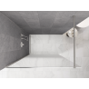 Mexen Kioto Paroi de douche Walk-in 120 x 200 cm, ombre blanche 8 mm, nickel brossé - 800-120-101-97-86