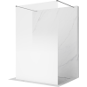 Mexen Kioto vabas seisev dušisein 120 x 200 cm, valge ombre 8 mm, relvmetall - 800-120-002-95-86