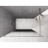 Mexen Kioto Walk-In Duschwand 110 x 200 cm, Schwarzer Ombre 8 mm, Chrom - 800-110-101-01-76