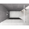 Mexen Kioto καμπίνα ντους Walk-in 80 x 200 cm, ombre μαύρη 8 mm, λευκή - 800-080-101-20-76