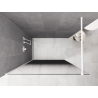 Mexen Kioto Paroi de douche Walk-in 80 x 200 cm, ombré noir 8 mm, blanc - 800-080-101-20-76