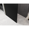 Mexen Kioto paroi de douche Walk-in 150 x 200 cm, ombrée noire 8 mm, dorée brossée - 800-150-101-55-76