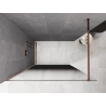 Mexen Kioto douchewand Walk-in 80 x 200 cm, ombre zwart 8 mm, rozegoud - 800-080-101-60-76