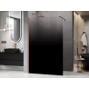 Mexen Kioto Duschwand Walk-in 110 x 200 cm, ombre schwarz 8 mm, gebürstetes Kupfer - 800-110-101-65-76