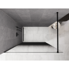 Mexen Kioto duschvägg Walk-in 90 x 200 cm, ombre svart 8 mm, svart - 800-090-101-70-76