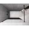 Mexen Kioto parede de duche Walk-in 90 x 200 cm, ombre preta 8 mm, preta - 800-090-101-70-76