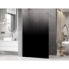 Mexen Kioto tuš stena Walk-in 140 x 200 cm, črna ombre 8 mm, brušeni nikel - 800-140-101-97-76