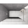 Mexen Kioto duschvägg Walk-in 140 x 200 cm, ombre svart 8 mm, borstad nickel - 800-140-101-97-76