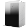 Mexen Kioto ścianka prysznicowa wolnostojąca 100 x 200 cm, ombre czarna 8 mm, chrom - 800-100-002-01-76
