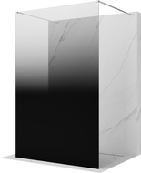 Mexen Kioto ελεύθερη επιδαπέδια καμπίνα ντους 120 x 200 cm, ombre μαύρη 8 mm, χρώμιο