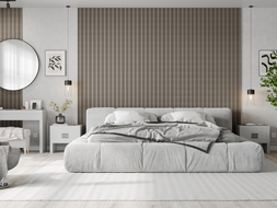 Mexen Lam-F Nano 01 Akustische Wandpaneele 280 x 32,4 cm, Filz 5 mm, technisches Furnier, Graue Eiche - S108-280-01-043