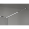 Mexen Kioto mampara de ducha Walk-in 130 x 200 cm, crackle grafito 12 mm, cromo - 800-130-101-01-44-X