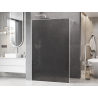 Mexen Kioto Πάνελ ντους Walk-in 100 x 200 cm, γραφίτης ραγισμένος 12 mm, λευκό