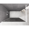 Mexen Kioto Πάνελ ντους Walk-in 100 x 200 cm, γραφίτης ραγισμένος 12 mm, λευκό