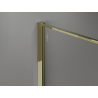 Mexen Kioto ścianka prysznicowa Walk-in 110 x 200 cm, crackle grafit 12 mm, złota - 800-110-101-50-44-X