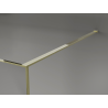 Mexen Kioto Πάνελ ντουζιέρας Walk-in 160 x 200 cm, crackle γραφίτης 12 mm, χρυσό