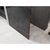 Mexen Kioto parede de duche Walk-in 110 x 200 cm, crackle grafite 12 mm, ouro rosa - 800-110-101-60-44-X