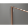 Mexen Kioto parede de duche Walk-in 90 x 200 cm, vidraça grafite 12 mm, cobre escovado - 800-090-101-65-44-X