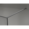 Mexen Kioto paroi de douche Walk-in 120 x 200 cm, crackle graphite 12 mm, gris canon brossé - 800-120-101-66-44-X